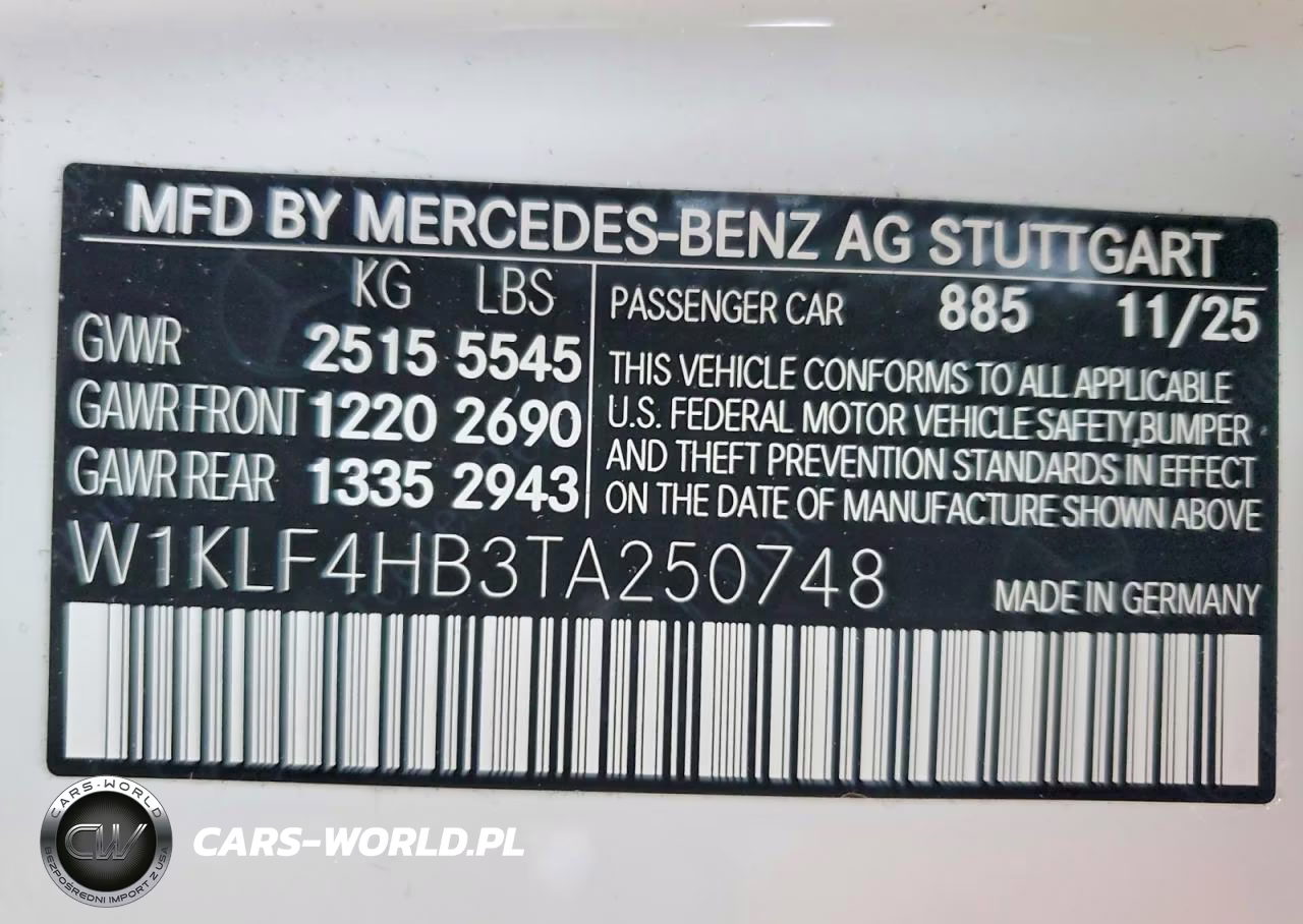2026 Mercedes Benz E 350 4Matic VIN:W1KLF4HB3TA250748 - 12