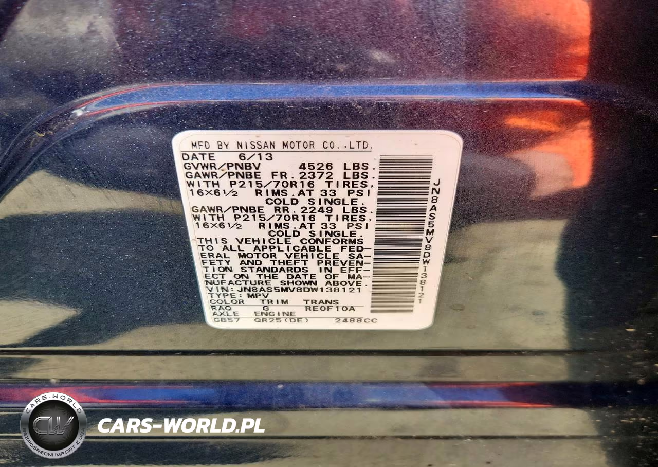 2013 Nissan Rogue S VIN:JN8AS5MV8DW138121 - 13