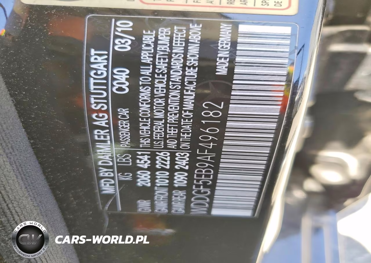 2010 Mercedes-Benz C 300 VIN:WDDGF5EB9AF496182 - 12