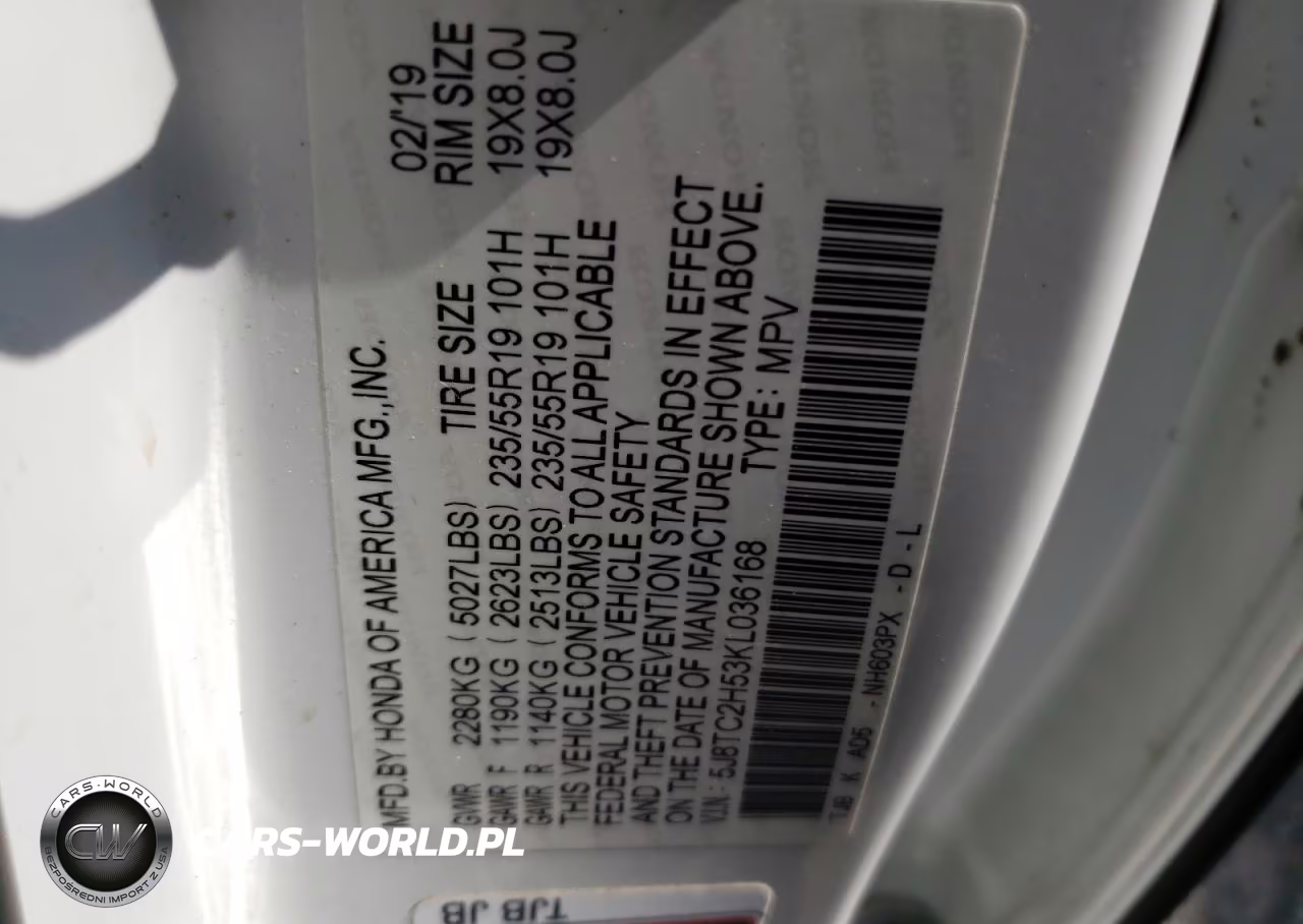 2019 Acura Rdx Technology Technology VIN:5J8TC2H53KL036168 - 13