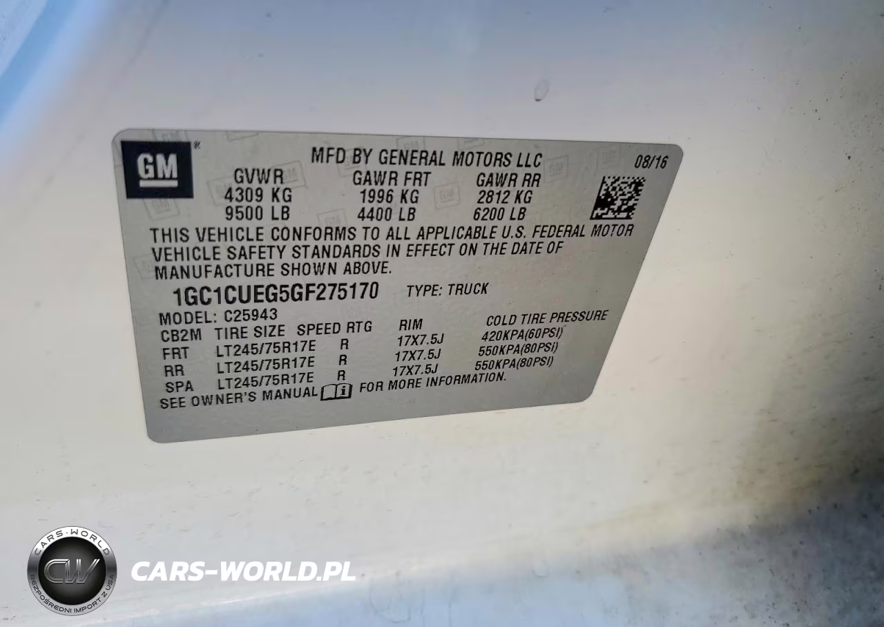2016 Chevrolet Silverado C2500 Heavy Duty VIN:1GC1CUEG5GF275170 - 12