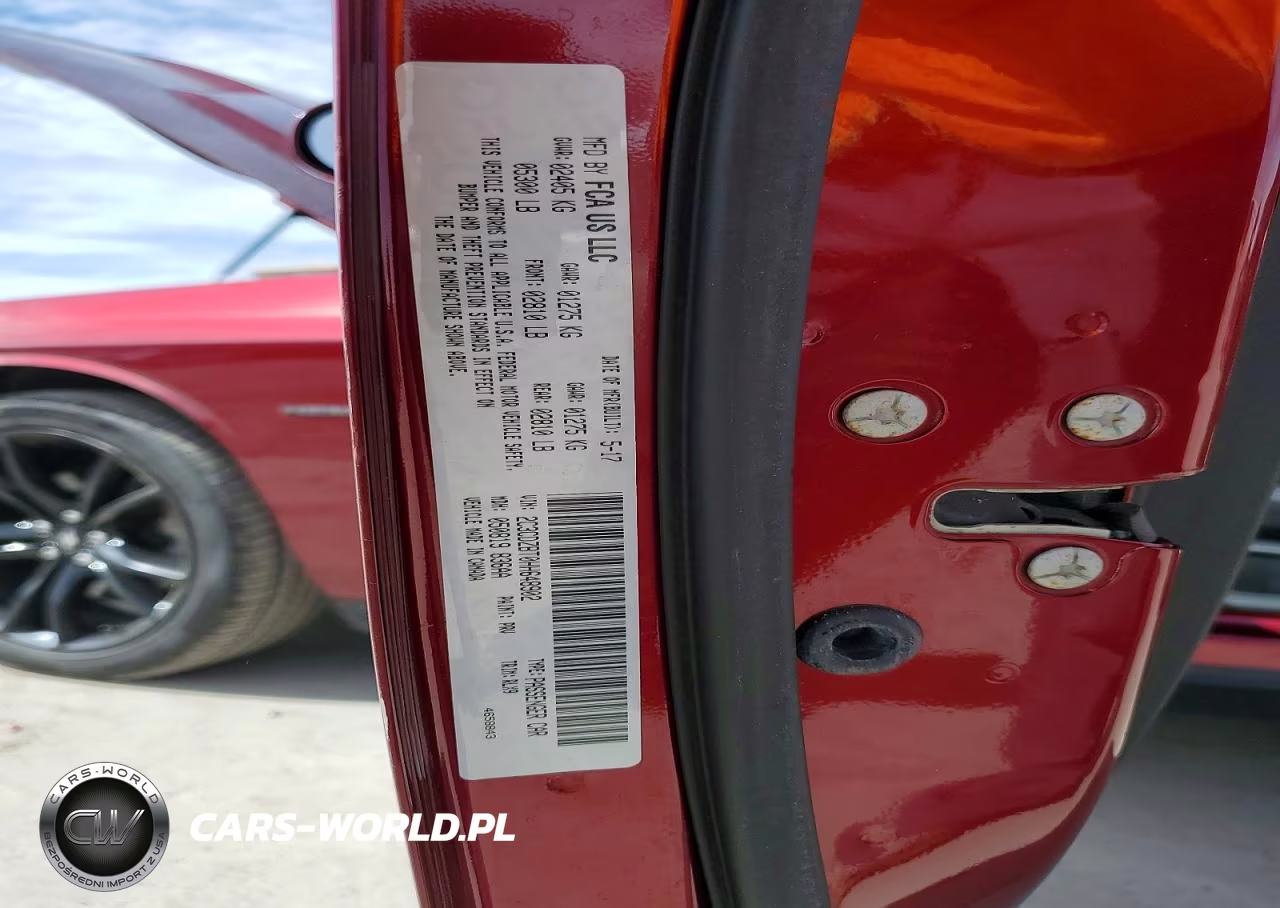 2017 Dodge Challenger R VIN:2C3CDZBT0HH648902 - 12
