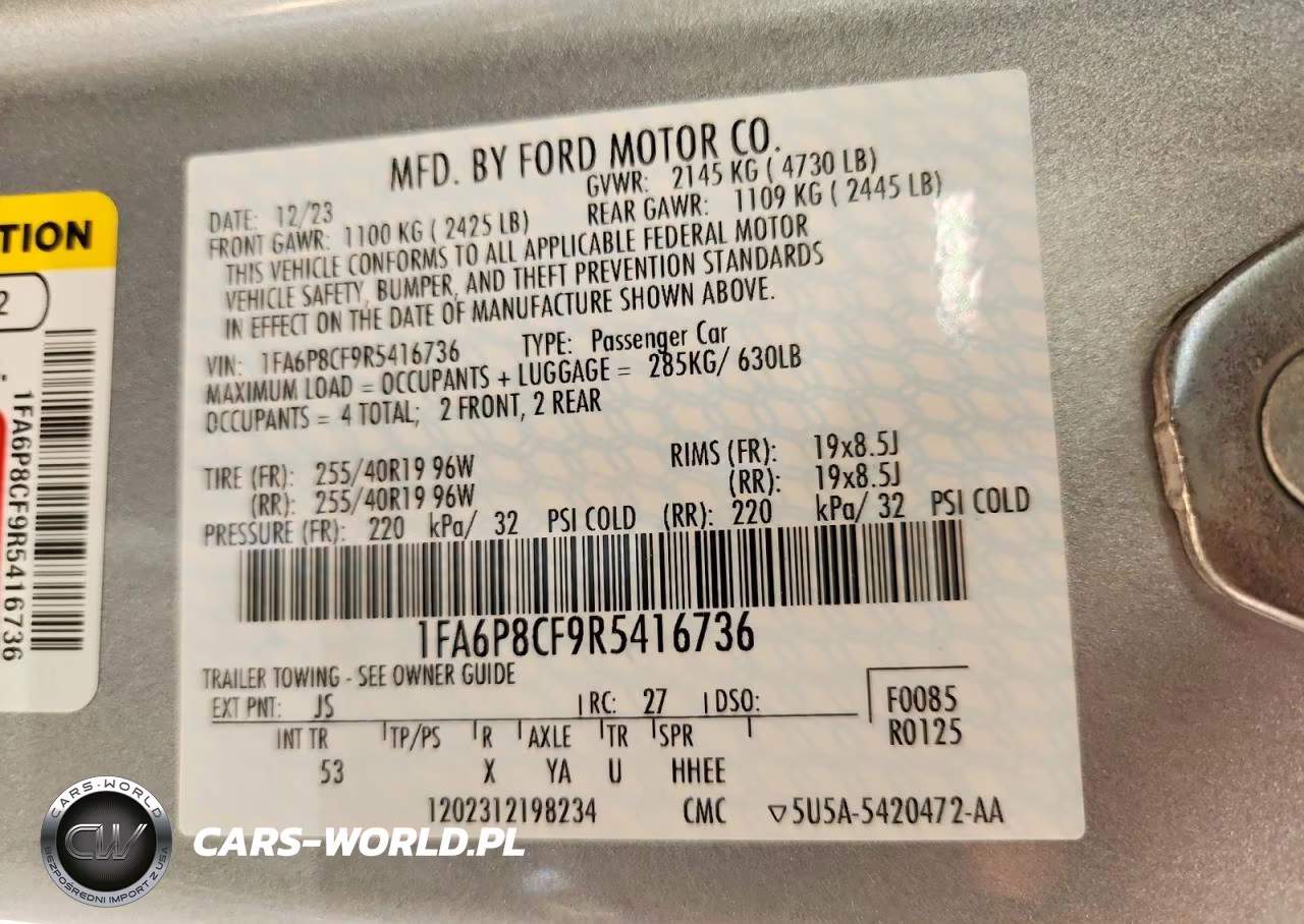 2024 Ford Mustang Gt VIN:1FA6P8CF9R5416736 - 13