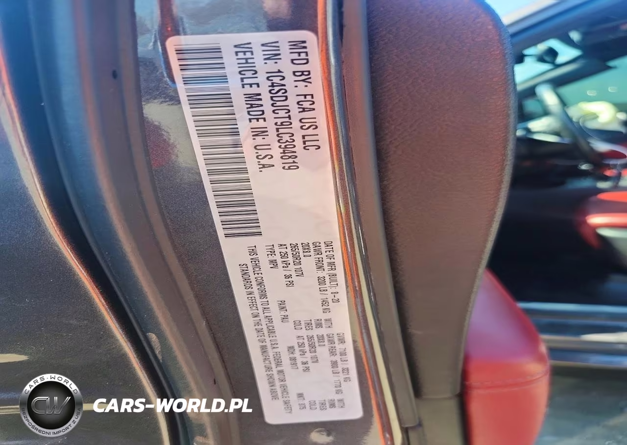 2020 Dodge Durango R VIN:1C4SDJCT9LC394819 - 13