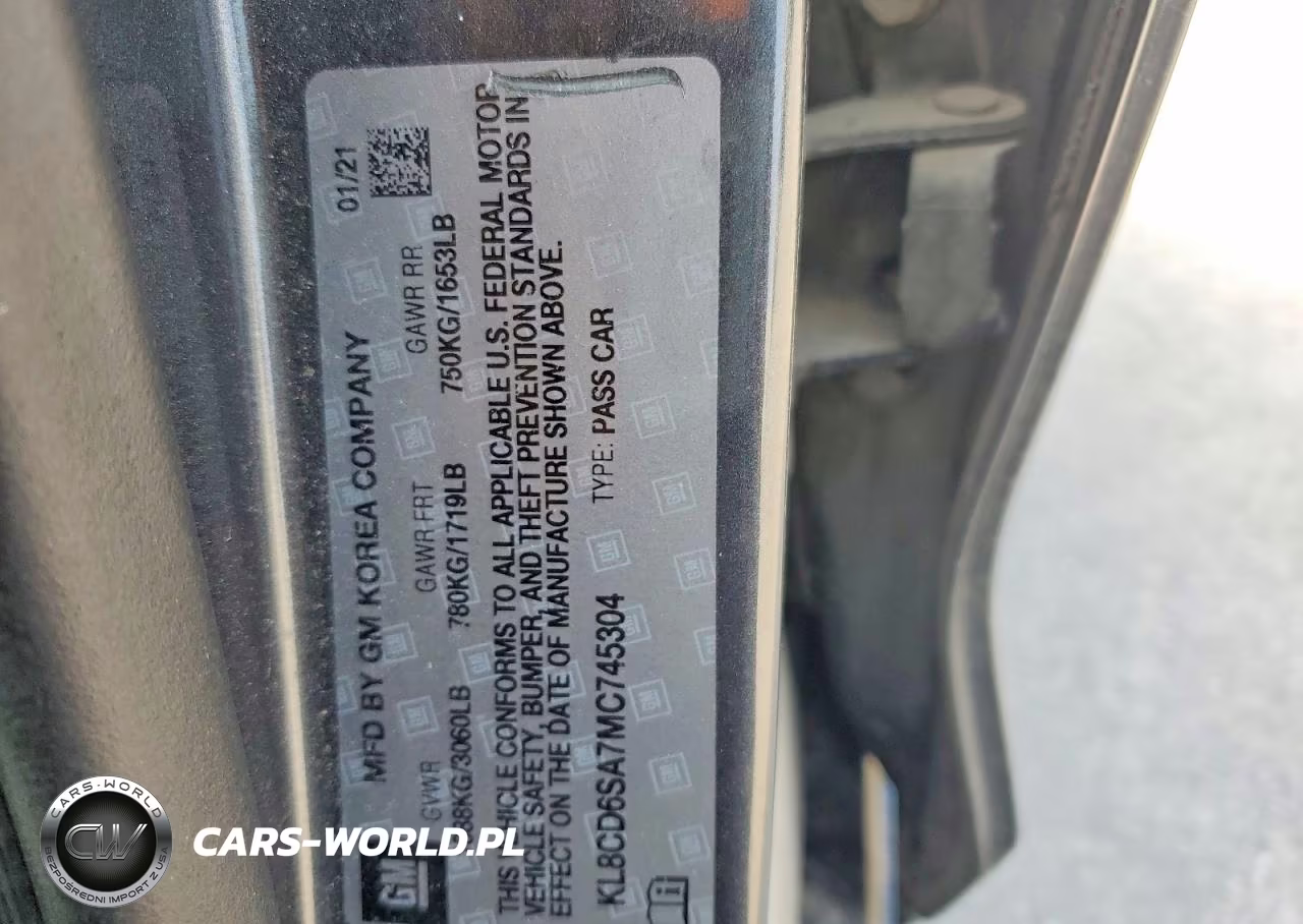 2021 Chevrolet Spark 1Lt VIN:KL8CD6SA7MC745304 - 12