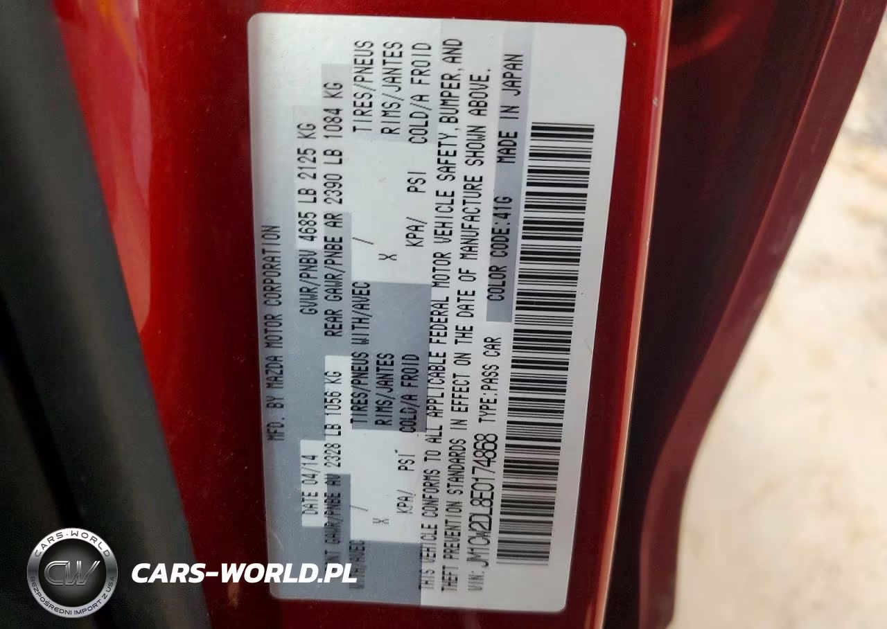 2014 Mazda 5 Grand Touring VIN:JM1CW2DL8E0174868 - 13