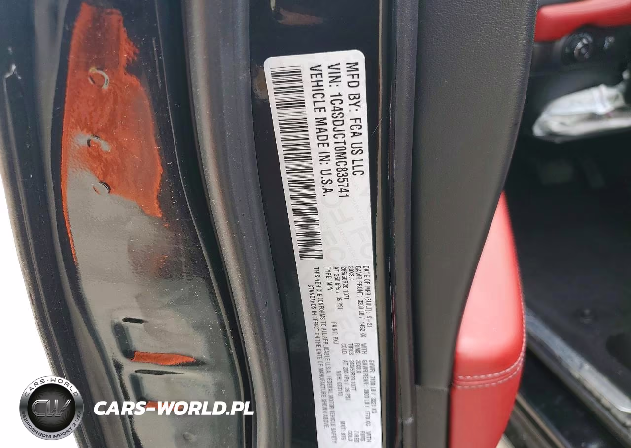 2021 Dodge Durango R VIN:1C4SDJCT0MC835741 - 13