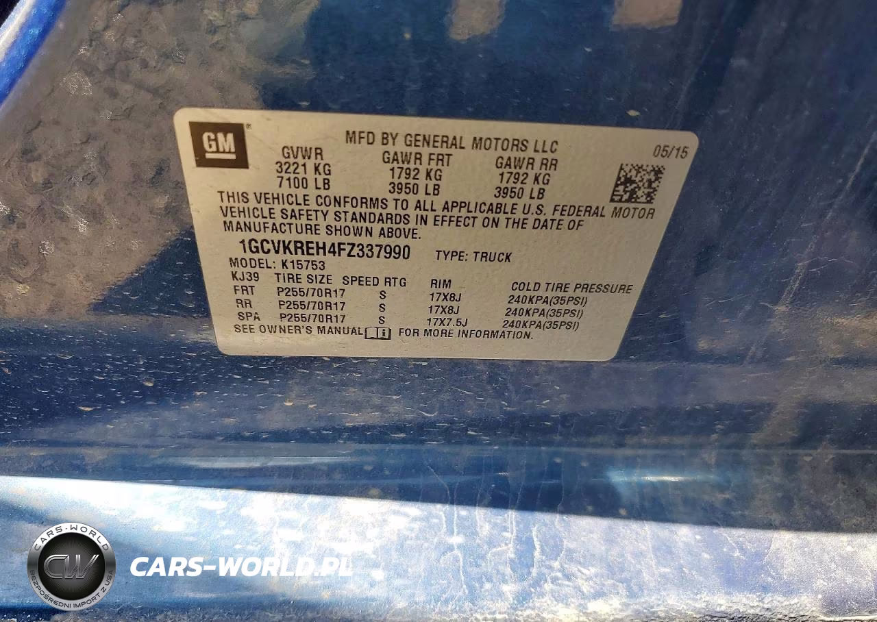 2015 Chevrolet Silverado K1500 Lt VIN:1GCVKREH4FZ337990 - 12