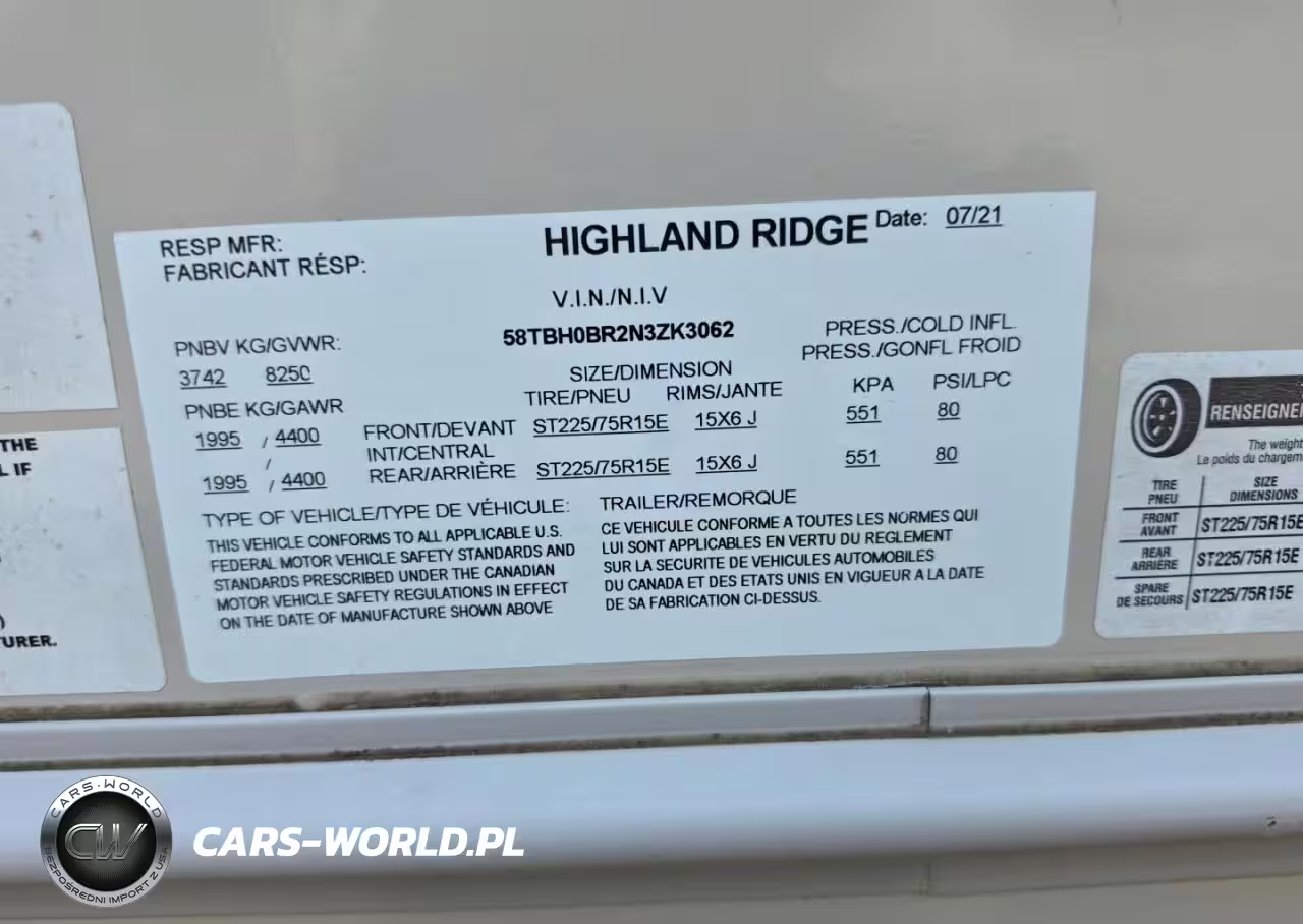 2022 Hihg Ridge - Rvs Rv VIN:58TBH0BR2N3ZK3062 - 10