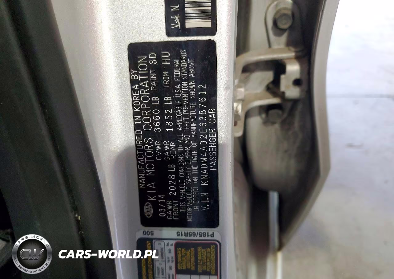 2014 Kia Rio Lx VIN:KNADM4A32E6387612 - 12