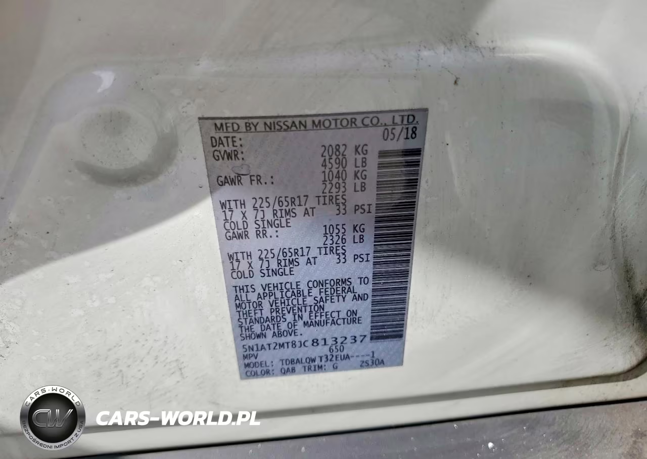 2018 Nissan Rogue Sv VIN:5N1AT2MT8JC813237 - 13