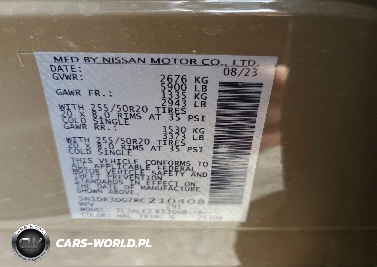 2024 Nissan Pathfinder Platinum Fwd VIN:5N1DR3DG7RC210408 - 13