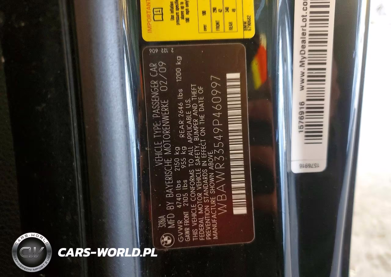 2009 BMW 328 I Sulev VIN:WBAWR33549P460997 - 13