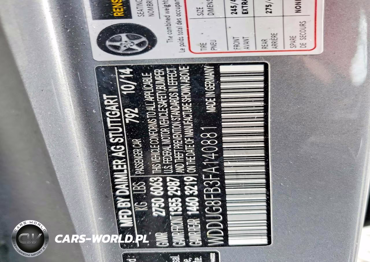 2015 Mercedes-Benz S 550 4Matic VIN:WDDUG8FB3FA140881 - 12