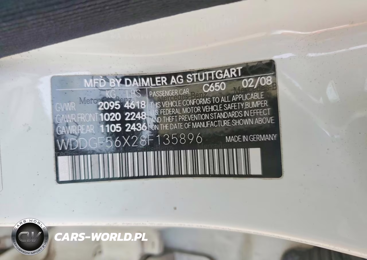 2008 Mercedes-Benz C 350 VIN:WDDGF56X28F135896 - 13