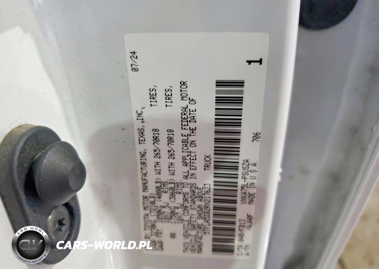 2024 Toyota Tundra Sr5 VIN:5TFLA5DB2RX217623 - 12