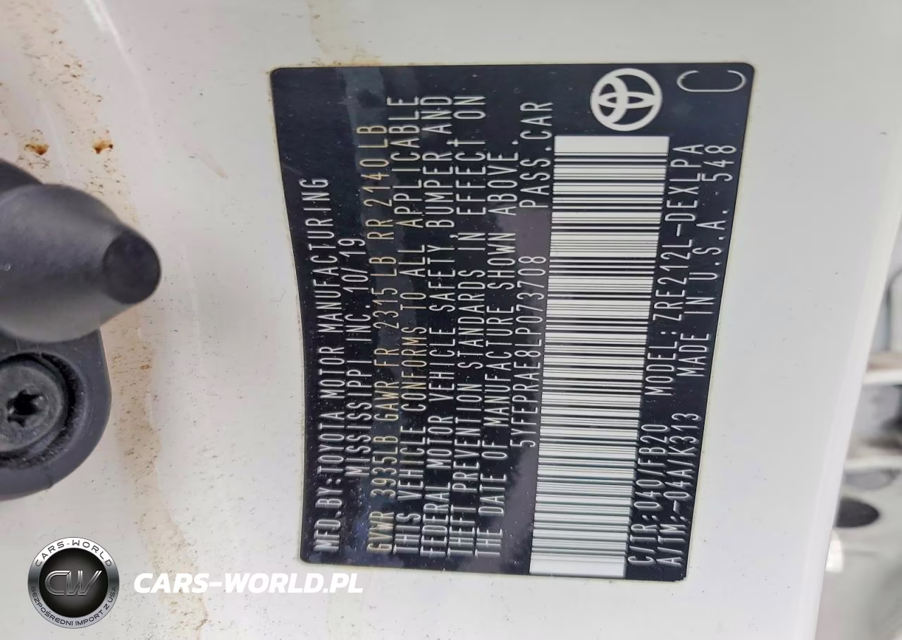 2020 Toyota Corolla Le VIN:5YFEPRAE8LP073708 - 12