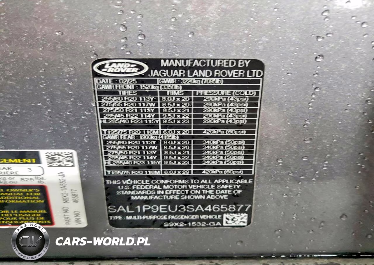 2025 Land Rover Range Rover Sport Se VIN:SAL1P9EU3SA465877 - 13