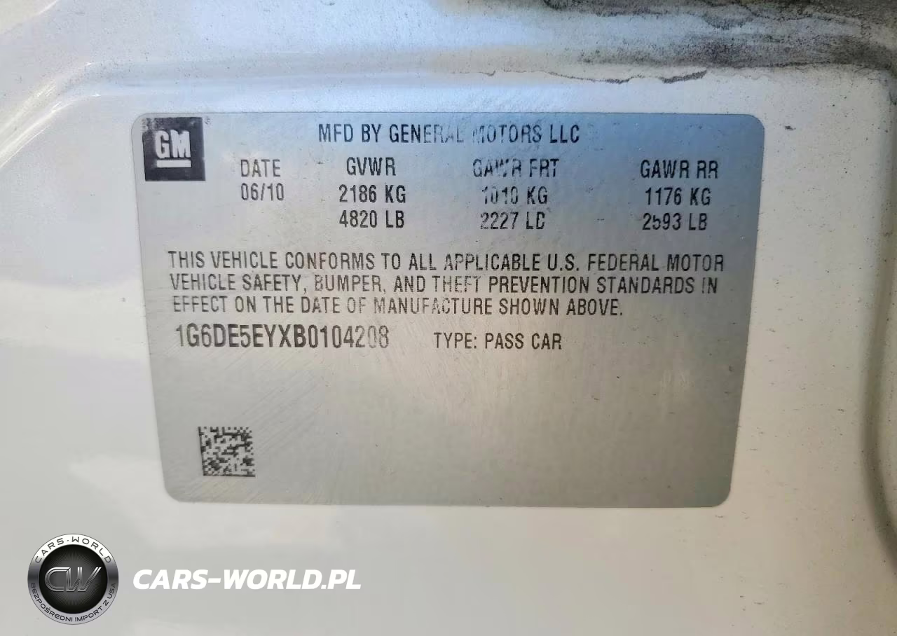 2011 Cadillac Cts Luxury Collection VIN:1G6DE5EYXB0104208 - 12