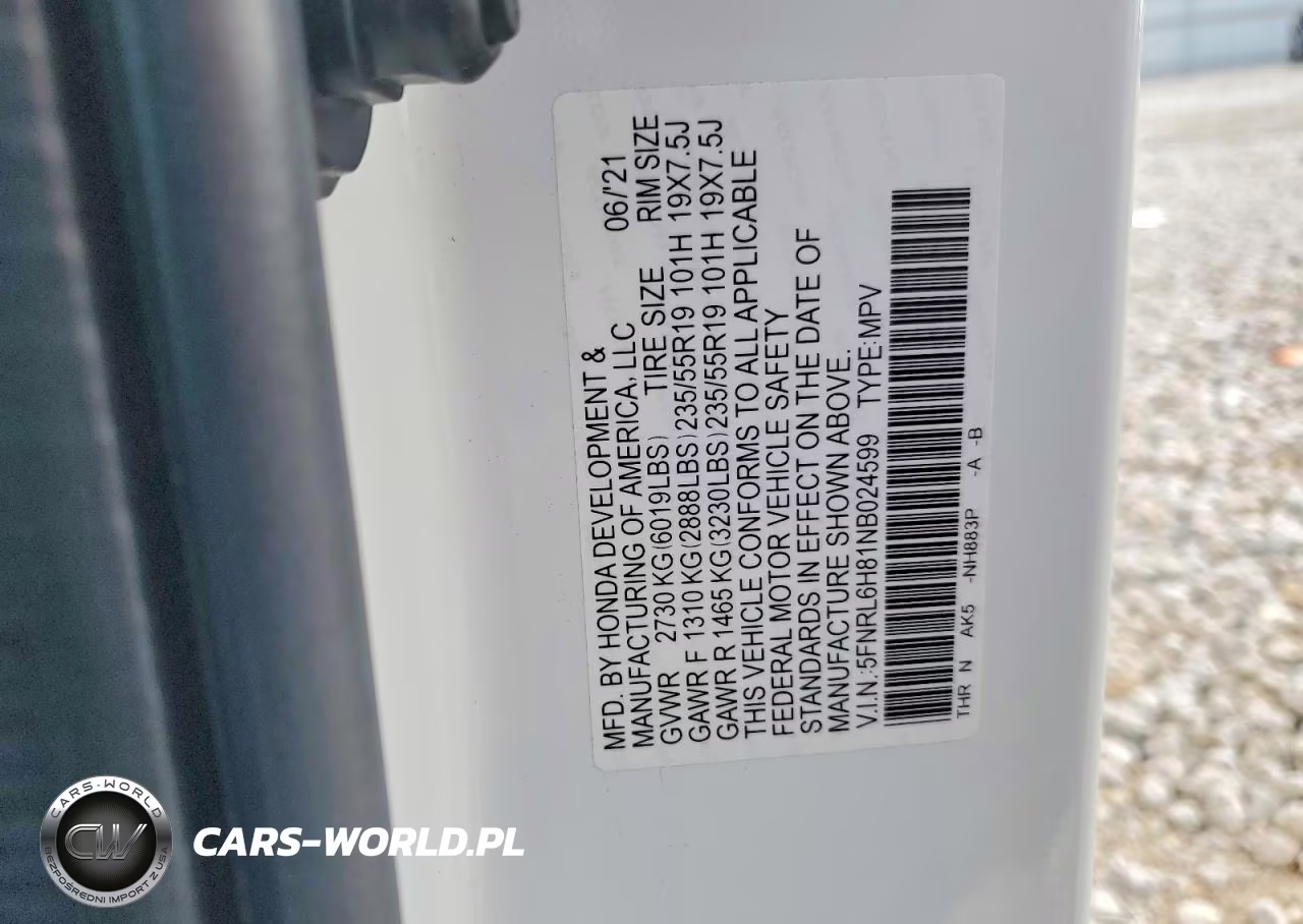 2022 Honda Odyssey Touring VIN:5FNRL6H81NB024599 - 13