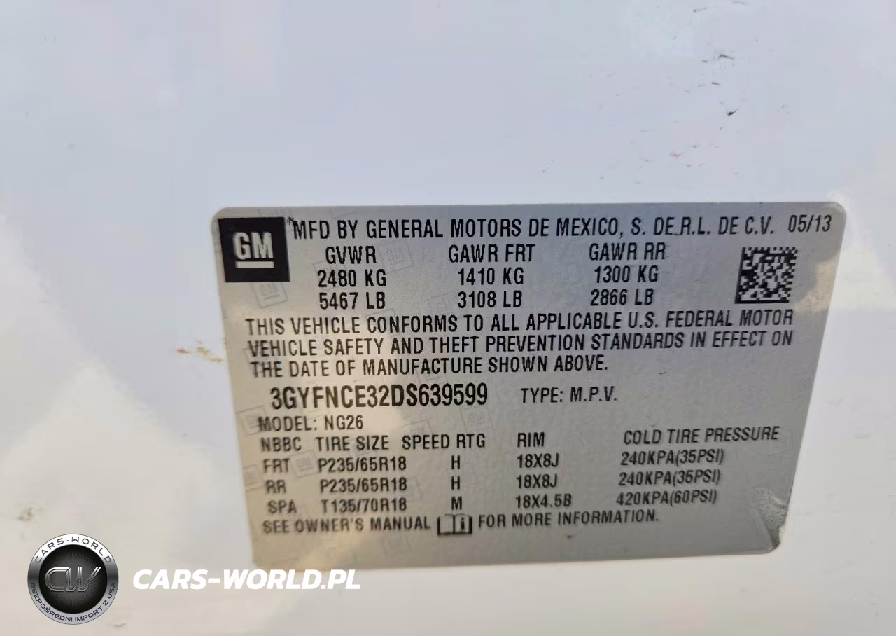 2013 Cadillac Srx Luxury Collection VIN:3GYFNCE32DS639599 - 14