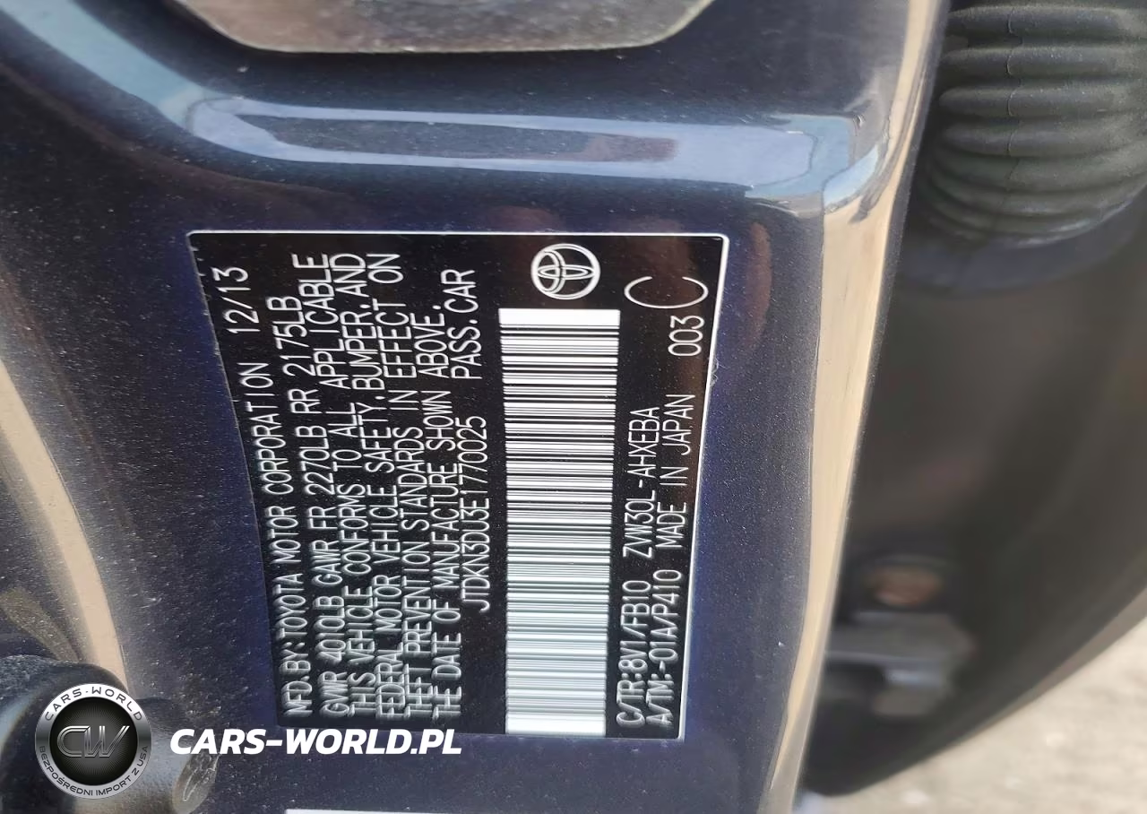 2014 Toyota Prius Three VIN:JTDKN3DU3E1770025 - 12