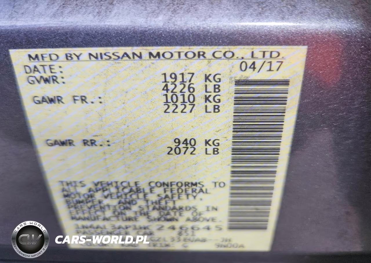 2017 Nissan Altima 2.5 S VIN:1N4AL3AP1HC246645 - 13