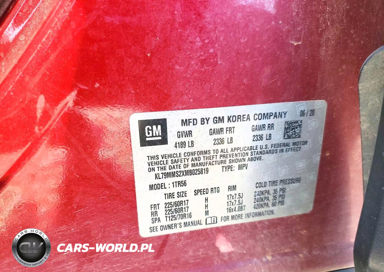 2021 Chevrolet Trailblazer Ls VIN:KL79MMS2XMB025819 - 14