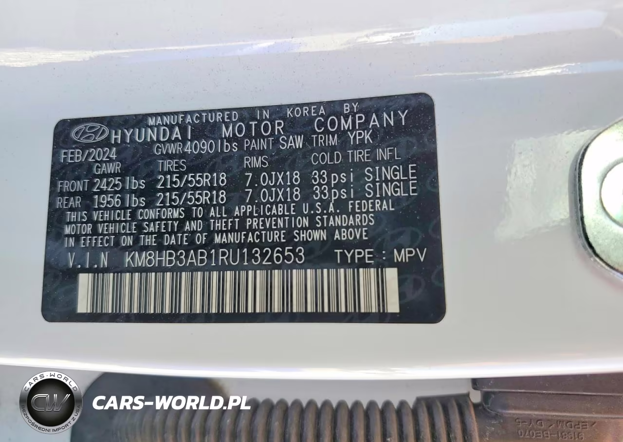 2024 Hyundai Kona Sel VIN:KM8HB3AB1RU132653 - 13