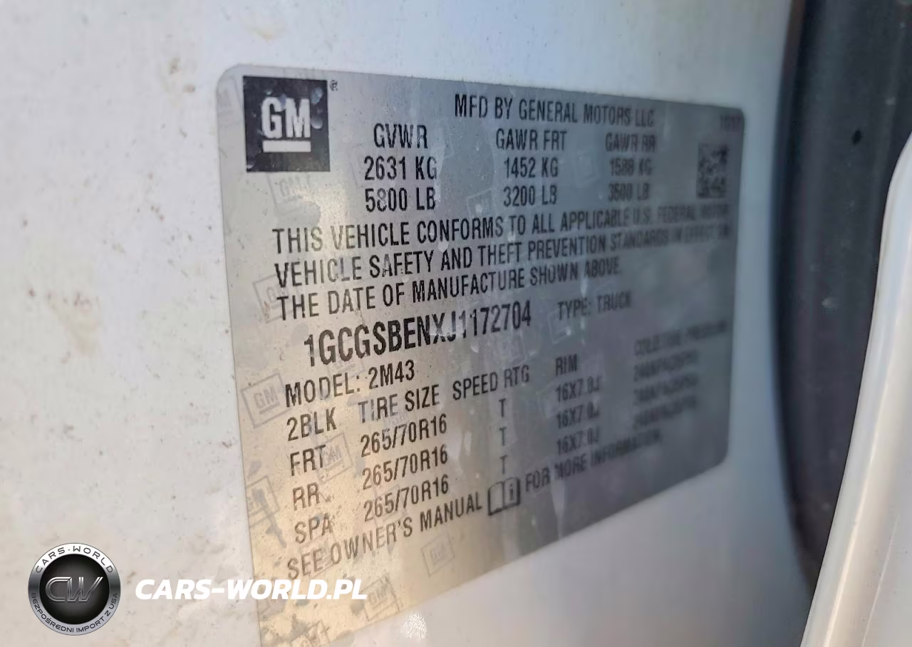 2018 Chev Colorado VIN:1GCGSBENXJ1172704 - 12