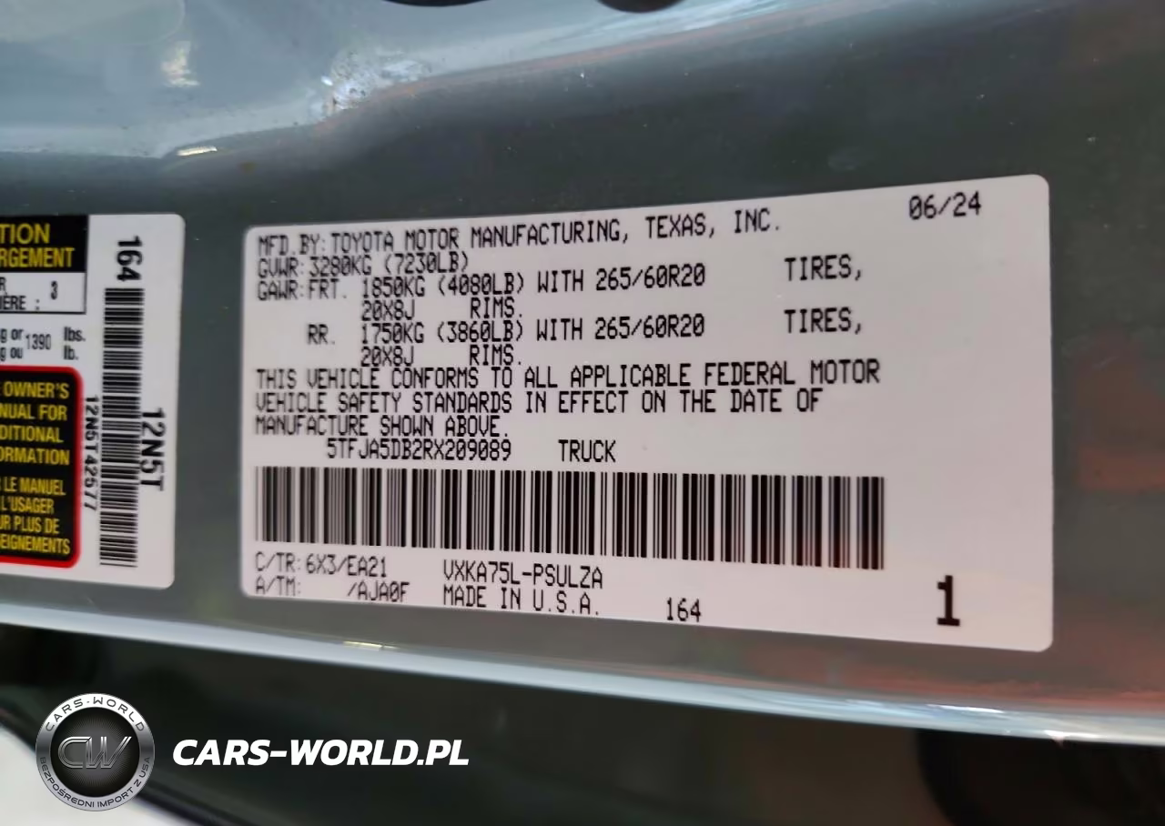 2024 Toyota Tundra Crewmax Limited VIN:5TFJA5DB2RX209089 - 13