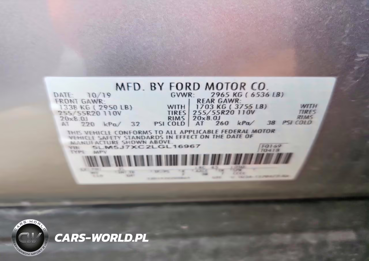 2020 Lincoln Aviator Reserve VIN:5LM5J7XC2LGL16967 - 13