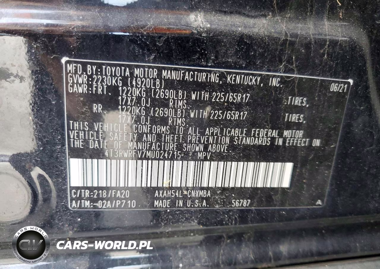 2021 Toyota Rav4 Xle VIN:4T3RWRFV7MU024715 - 13