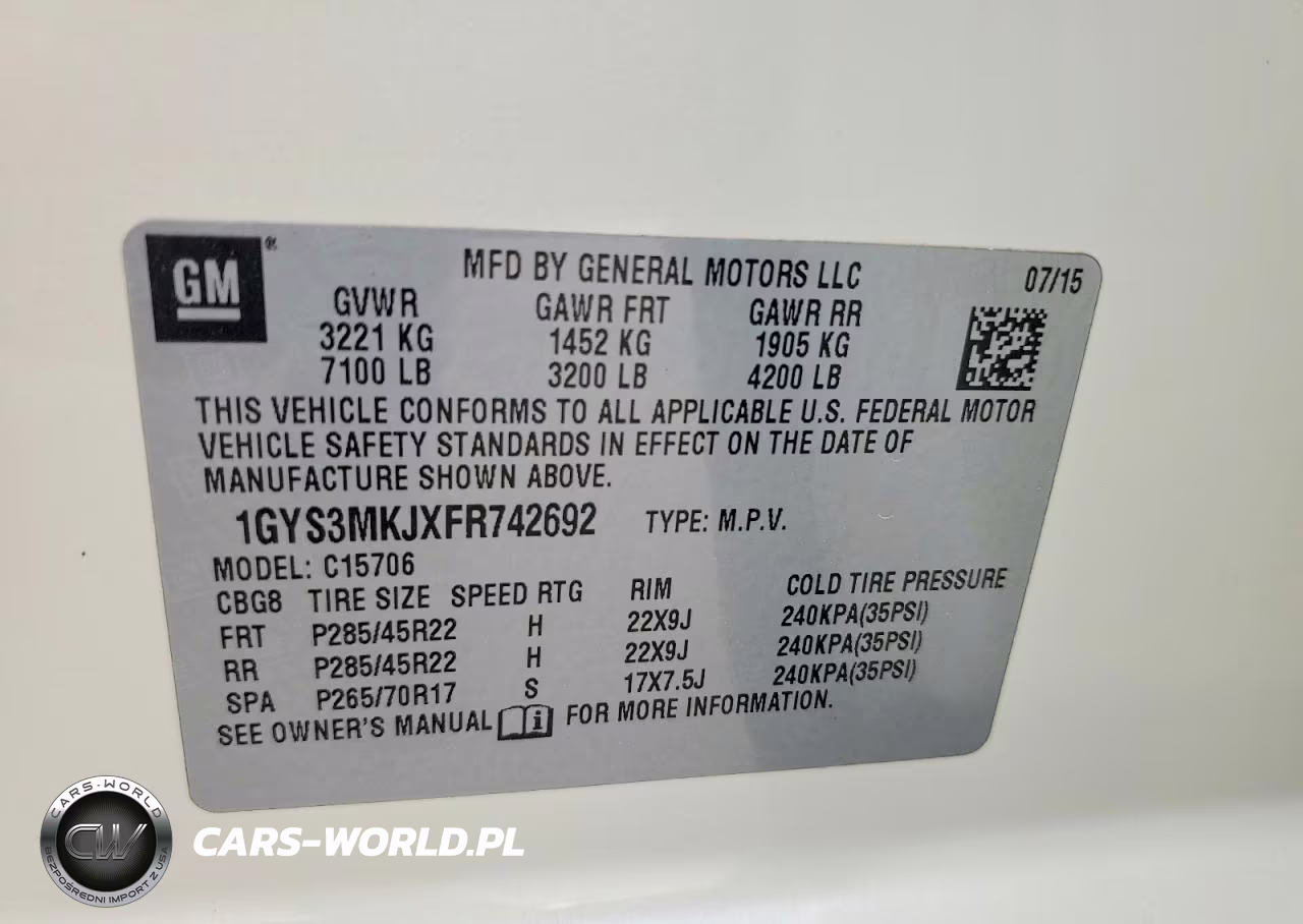 2015 Cadillac Escalade Luxury VIN:1GYS3MKJXFR742692 - 13