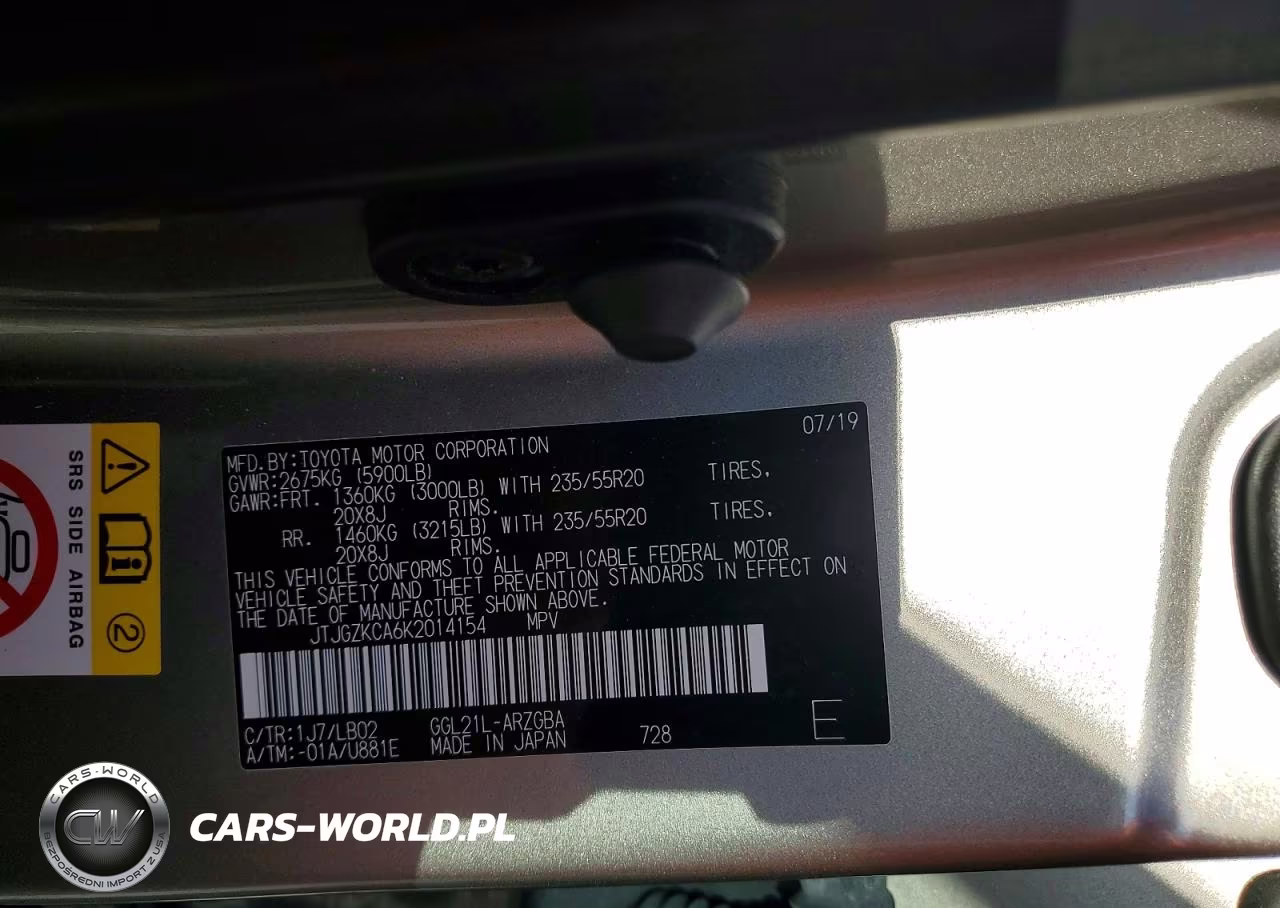 2019 Lexus Rx 350 L VIN:JTJGZKCA6K2014154 - 12