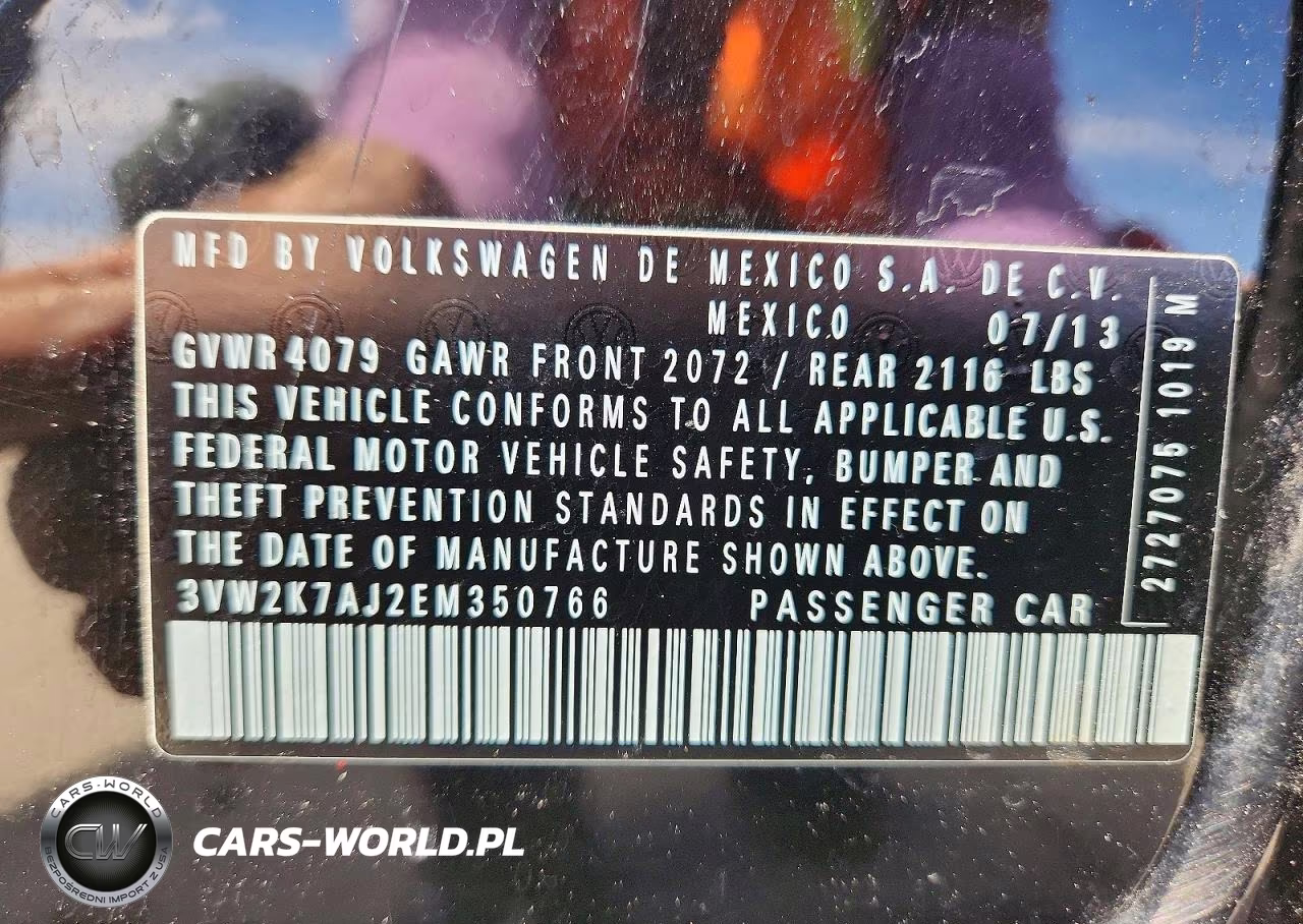 2014 Volkswagen Jetta Base VIN:3VW2K7AJ2EM350766 - 13