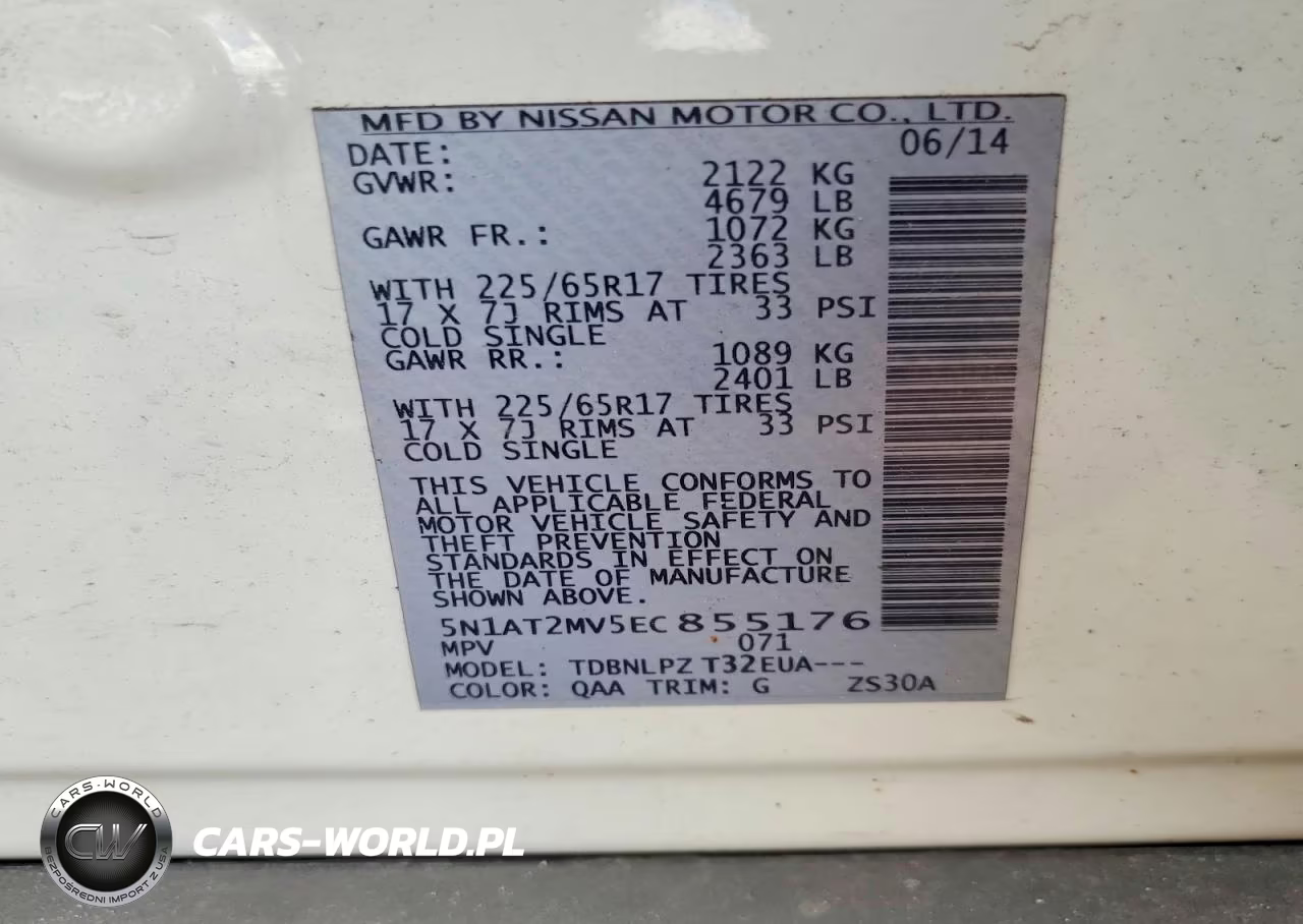 2014 Nissan Rogue S VIN:5N1AT2MV5EC855176 - 13