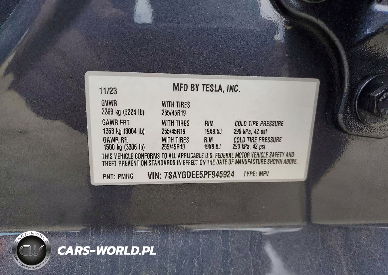 2023 Tesla Model Y VIN:7SAYGDEE5PF945924 - 14