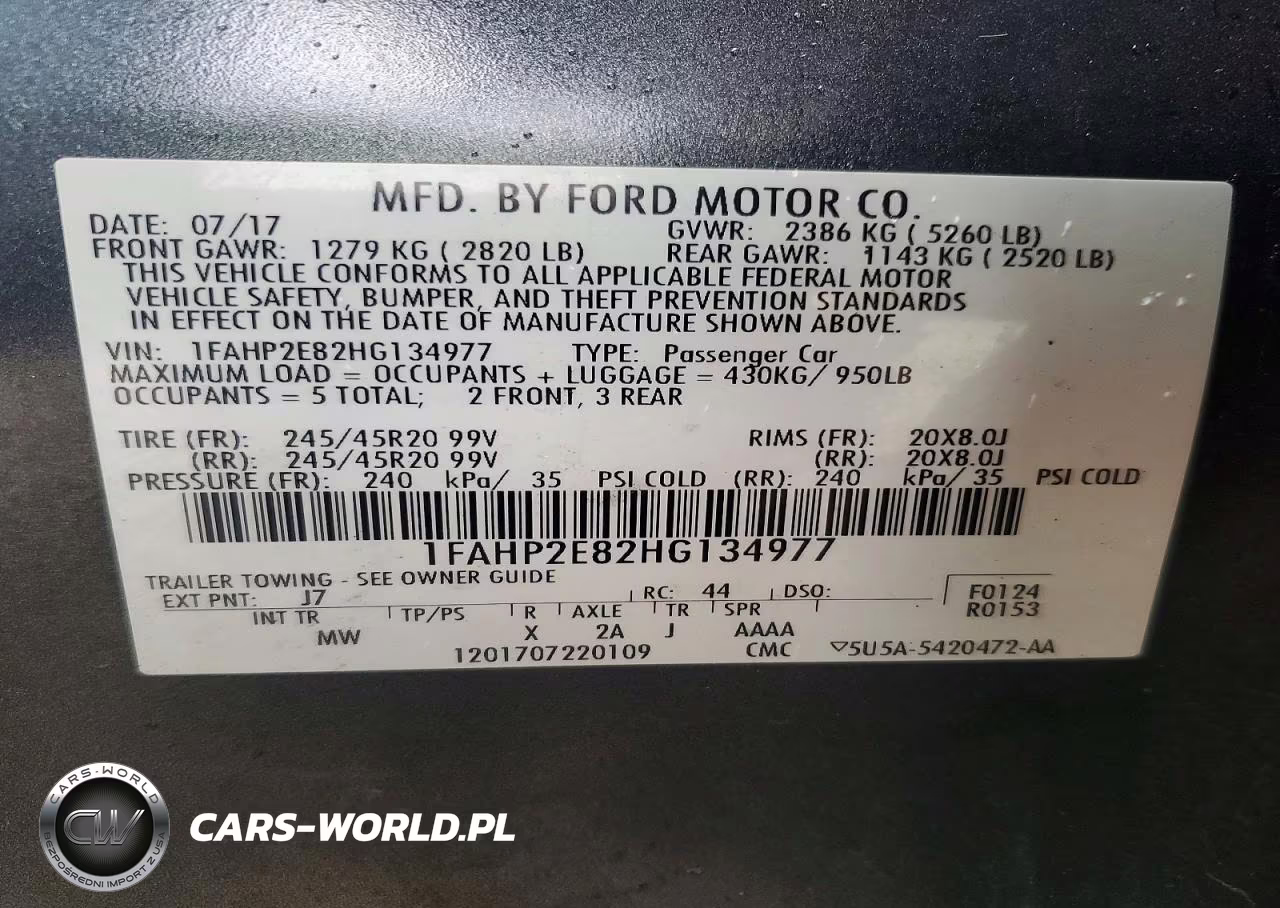 2017 Ford Taurus Sel VIN:1FAHP2E82HG134977 - 12