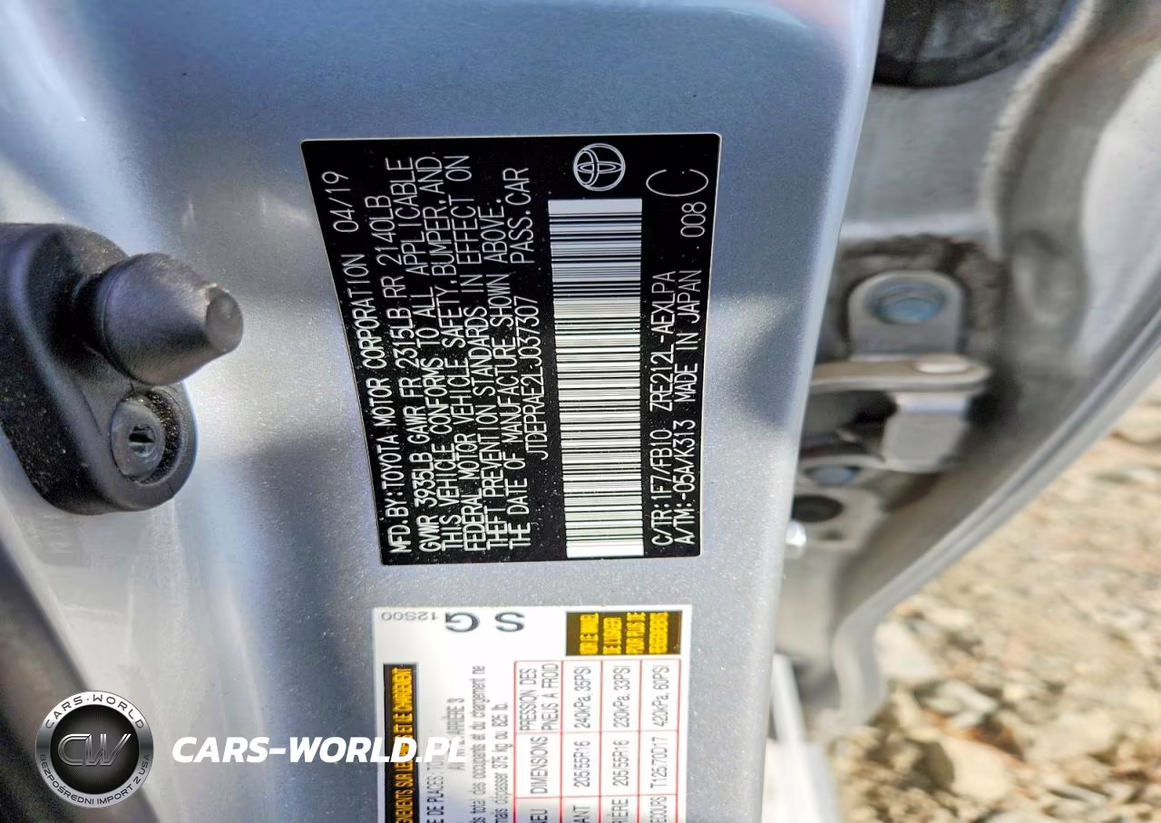 2020 Toyota Corolla Le VIN:JTDEPRAE2LJ037307 - 12