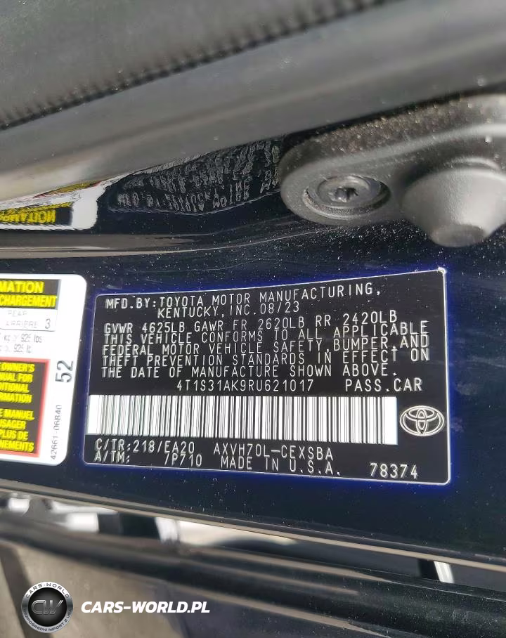 2024 Toyota Camry Hybrid Se VIN:4T1S31AK9RU621017 - 12