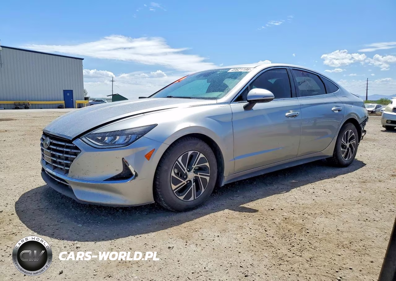 2021 Hyundai Sonata Hybrid Blue VIN:KMHL24JJ3MA021913 - 1