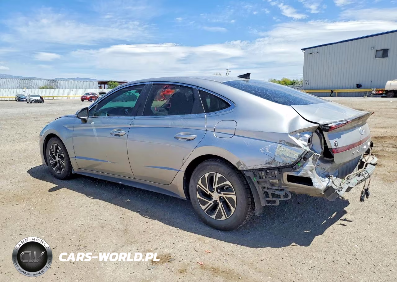 2021 Hyundai Sonata Hybrid Blue VIN:KMHL24JJ3MA021913 - 2
