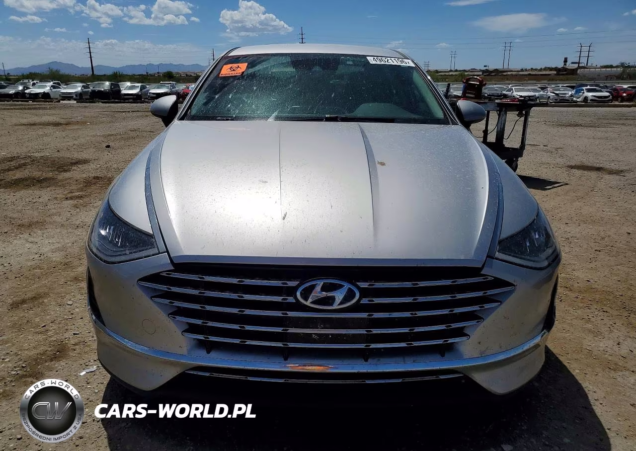 2021 Hyundai Sonata Hybrid Blue VIN:KMHL24JJ3MA021913 - 5