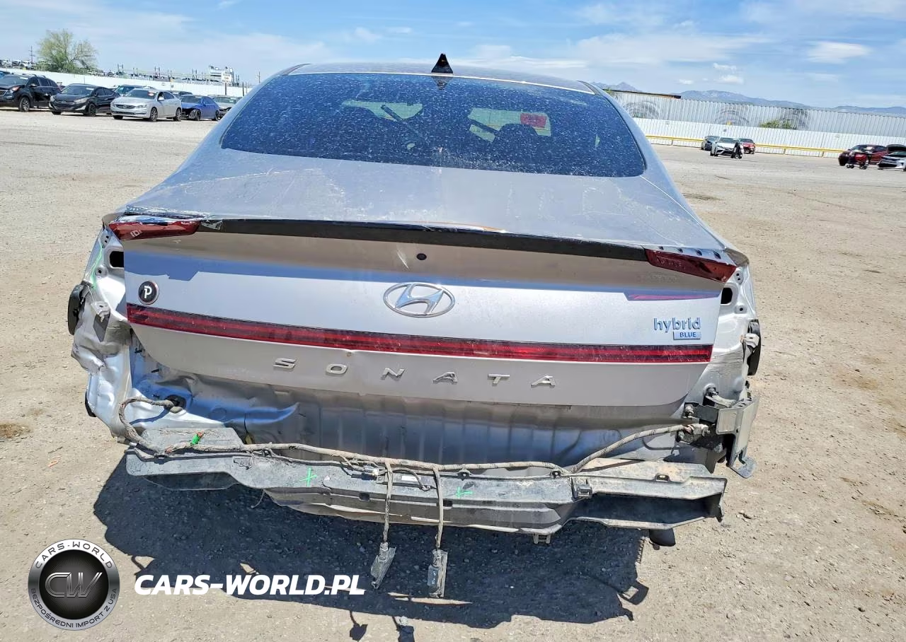 2021 Hyundai Sonata Hybrid Blue VIN:KMHL24JJ3MA021913 - 6