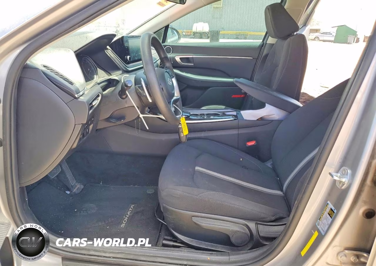 2021 Hyundai Sonata Hybrid Blue VIN:KMHL24JJ3MA021913 - 7
