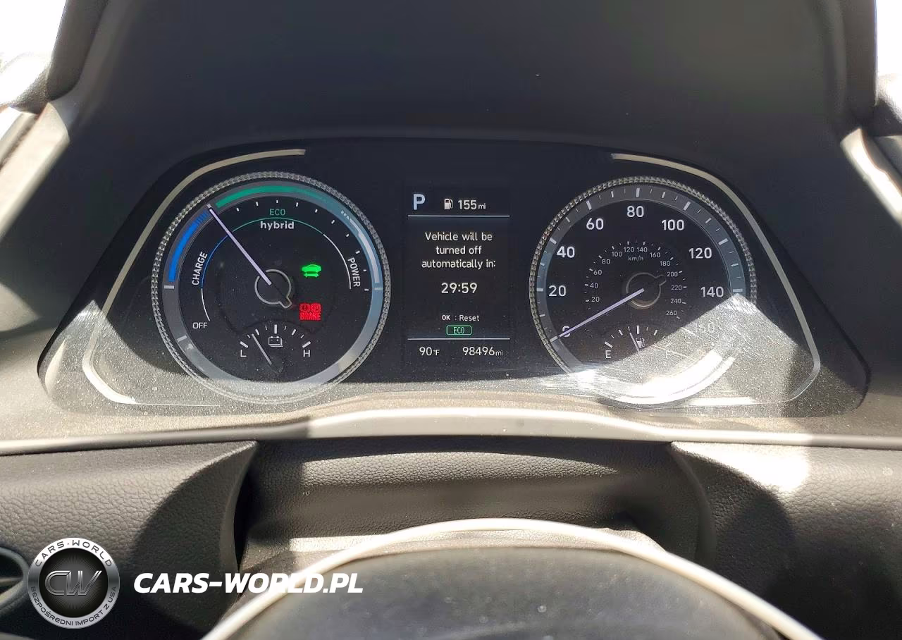 2021 Hyundai Sonata Hybrid Blue VIN:KMHL24JJ3MA021913 - 9