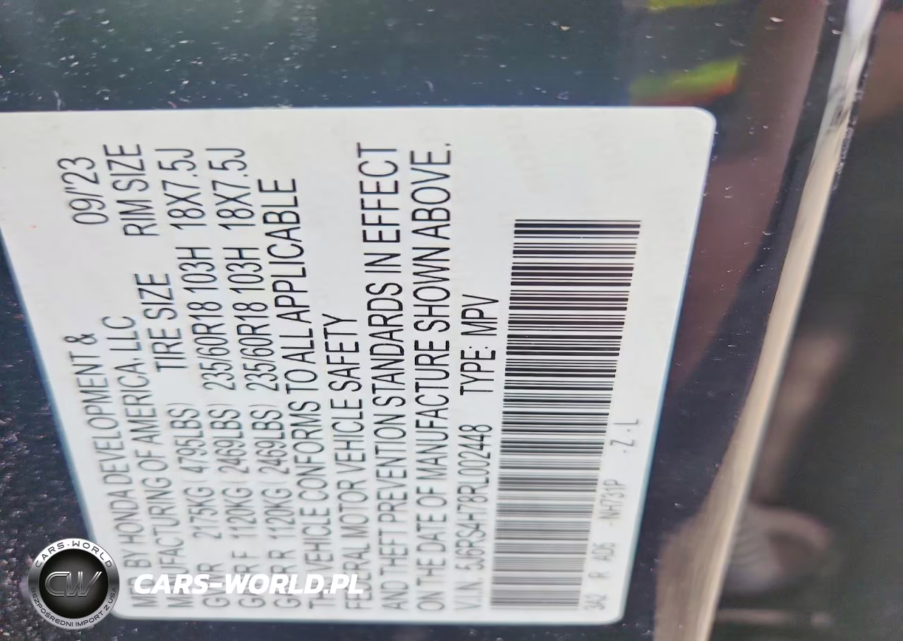 2024 Honda Cr-V Exl VIN:5J6RS4H78RL002448 - 13