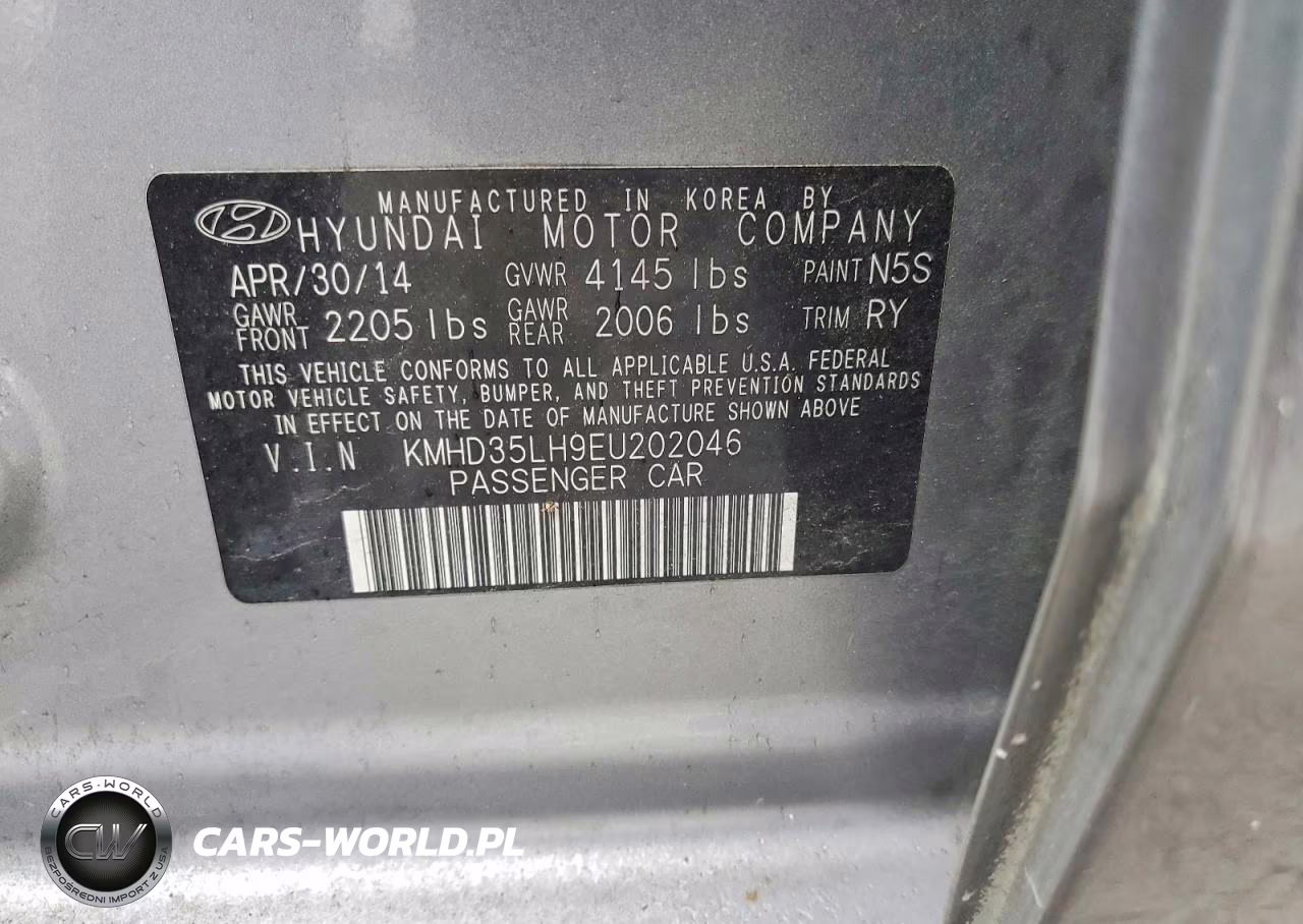 2014 Hyundai Elantra Gt Base VIN:KMHD35LH9EU202046 - 13