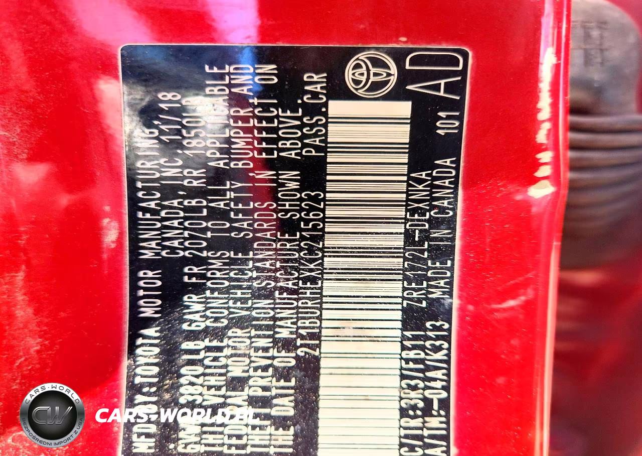2019 Toyota Corolla Le VIN:2T1BURHEXKC215623 - 13